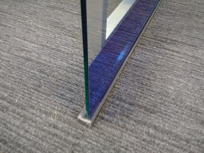 پارتیشن شیشه ای فریم لس